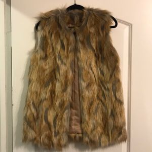 Faux fur vest